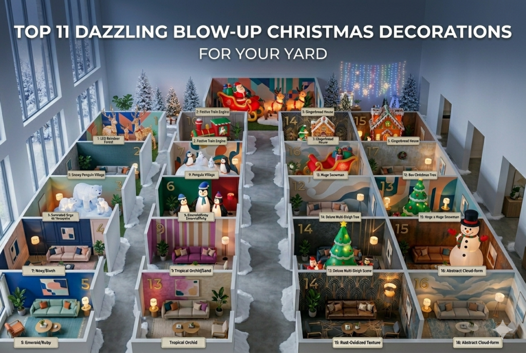 Top 11 Dazzling Blow-Up Christmas Decorations for Your Yard