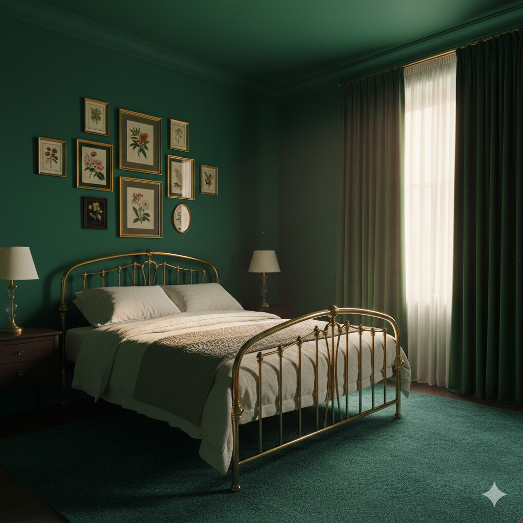 TOP 10 Emerald Green Bedroom Ideas for a Bold and Elegant Bedroom