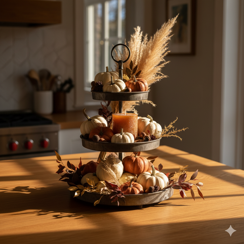 TOP 13 Fall Tiered Tray Decor Ideas Perfect for Seasonal Styling