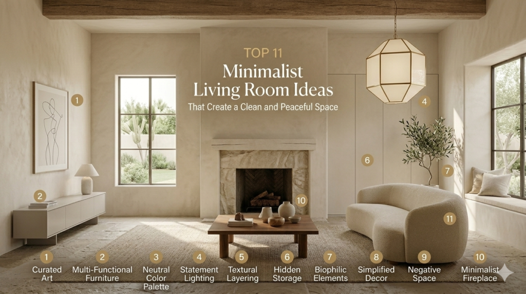 TOP 11 Minimalist Living Room Ideas That Create a Clean and Peaceful Space